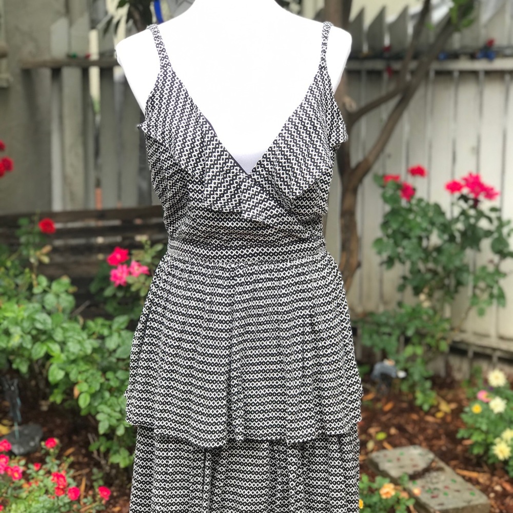 Bar III Ruffled Spaghetti Strap Dress